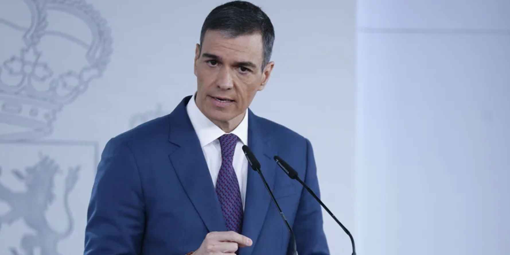 Pedro Sánchez, en una de sus últimas intervenciones.