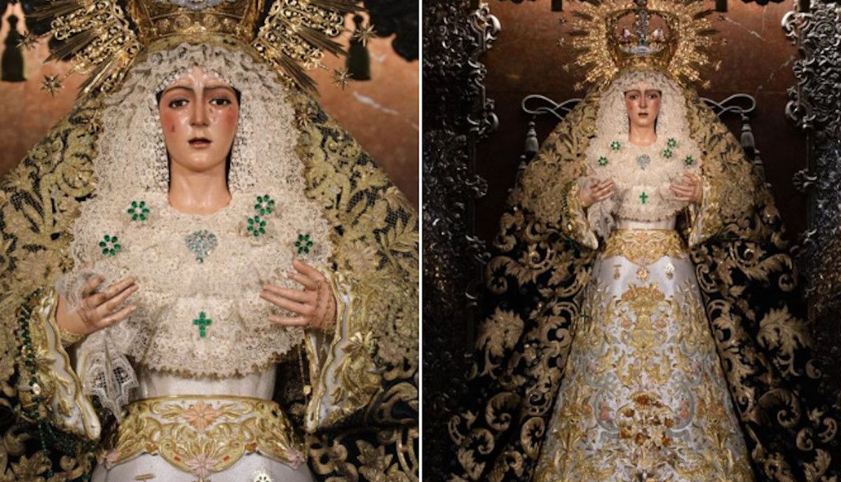 Así es la reparación inmediata de la Hermandad a la Virgen de la Macarena.