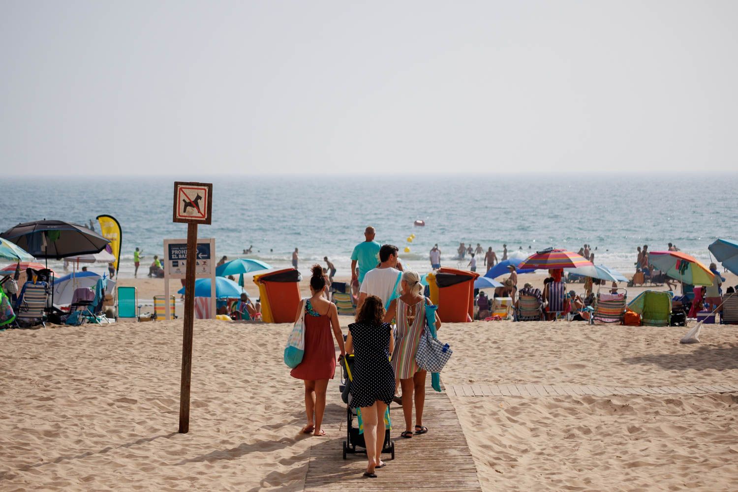 Un día de playa en Cádiz.