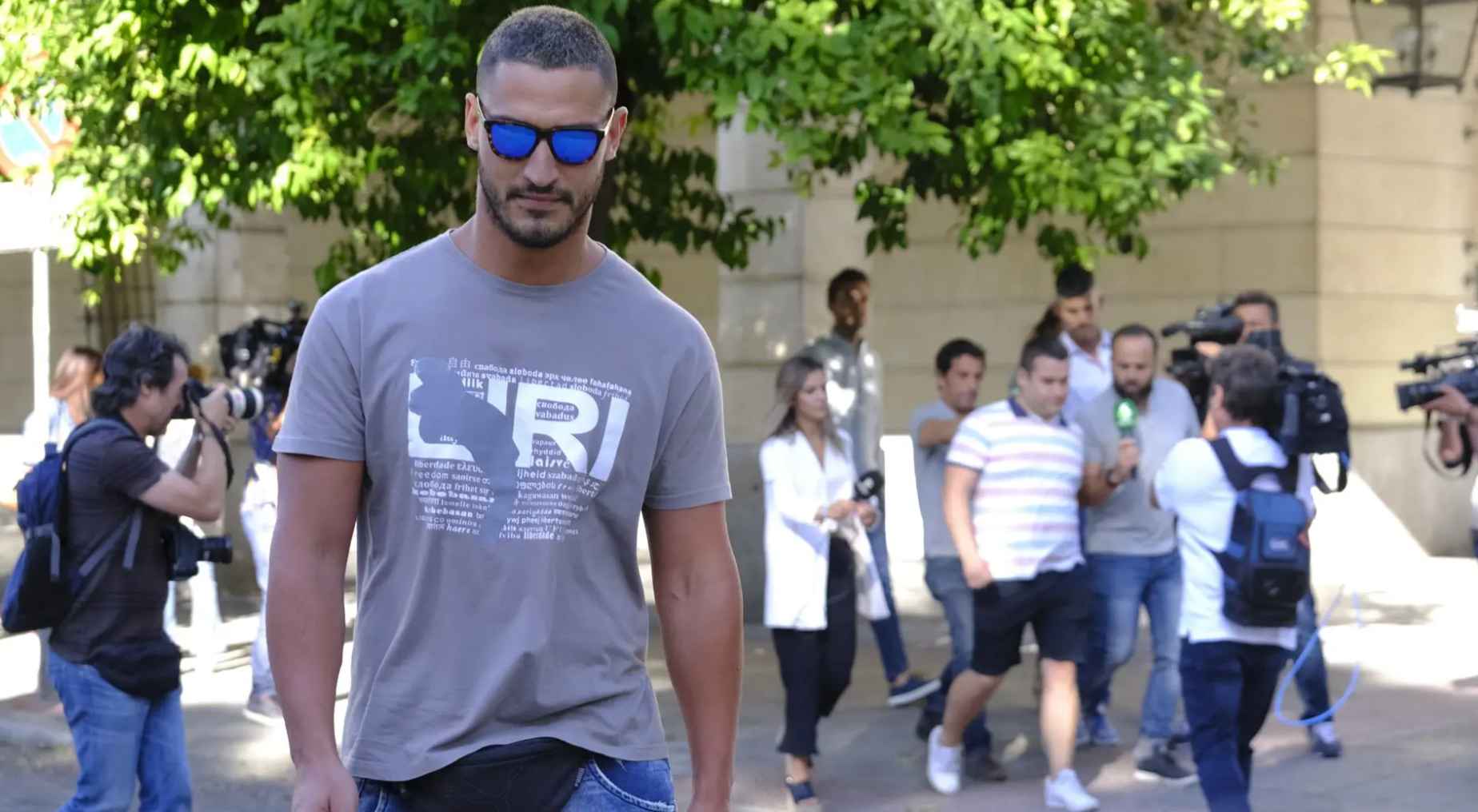 Alfonso Cabezuelo, uno de los miembros de 'La Manada' de San Fermín.   EFE/PEPO HERRERA