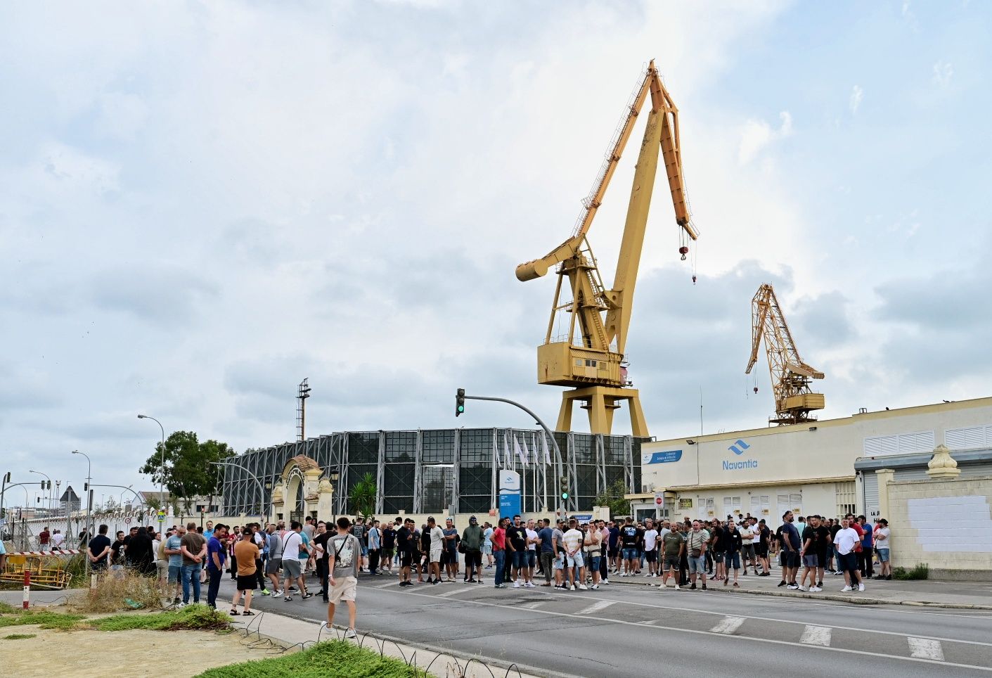 Concentración del metal este martes.
