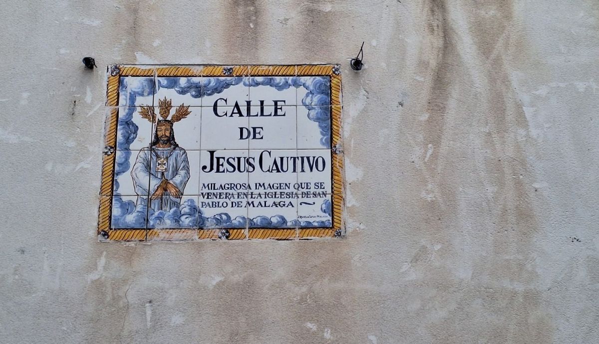 Azulejo de la calle Jesús Cautivo.
