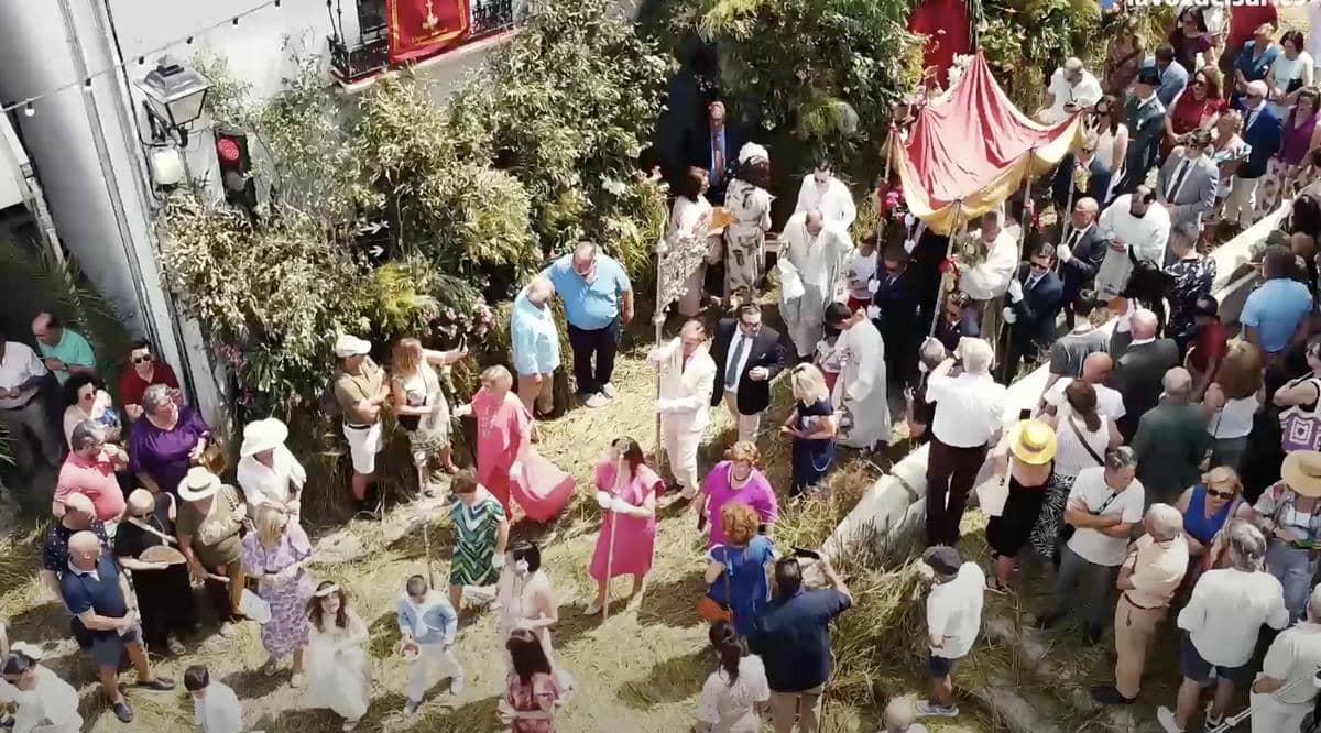 El corpus de Zahara de la Sierra, este pasado fin de semana.