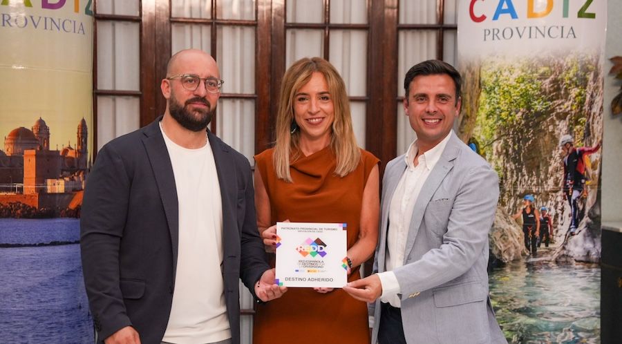 La presidenta de Diputación, Almudena Martínez, y el vicepresidente Germán Beardo, celebrando la inclusión en la REDD.