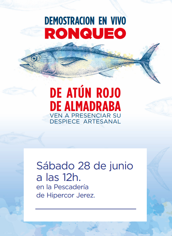 Cartel del evento en Hipercor en Jerez.