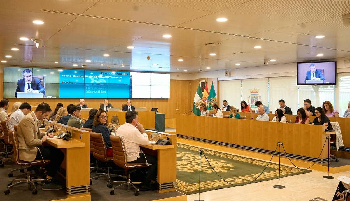 Un momento del pleno de Diputación.