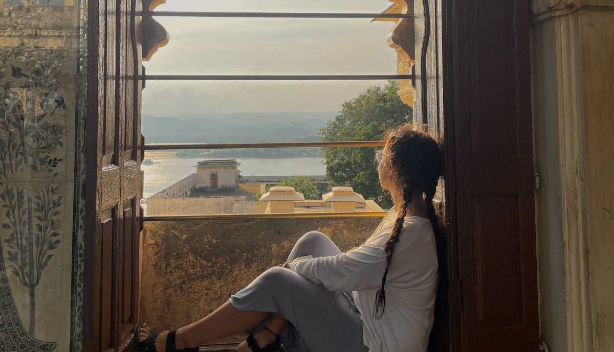 Clara, en un viaje a Udaipur.