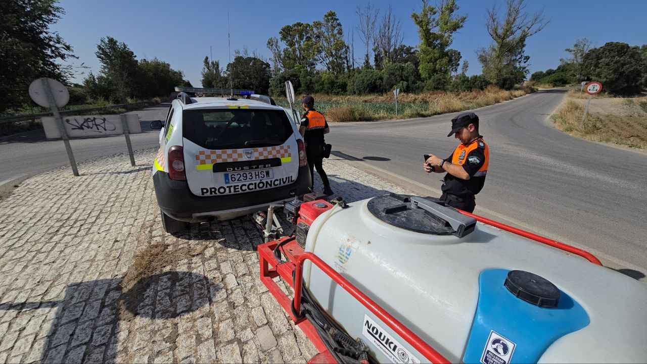 Servicio especial de Protección Civil por las altas temperaturas.