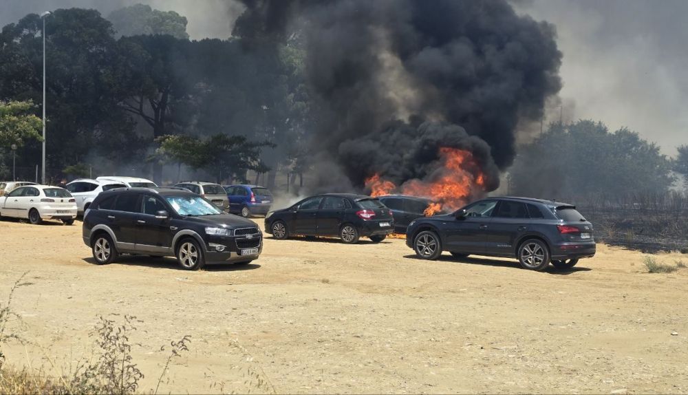 Incendio importante en Jerez.