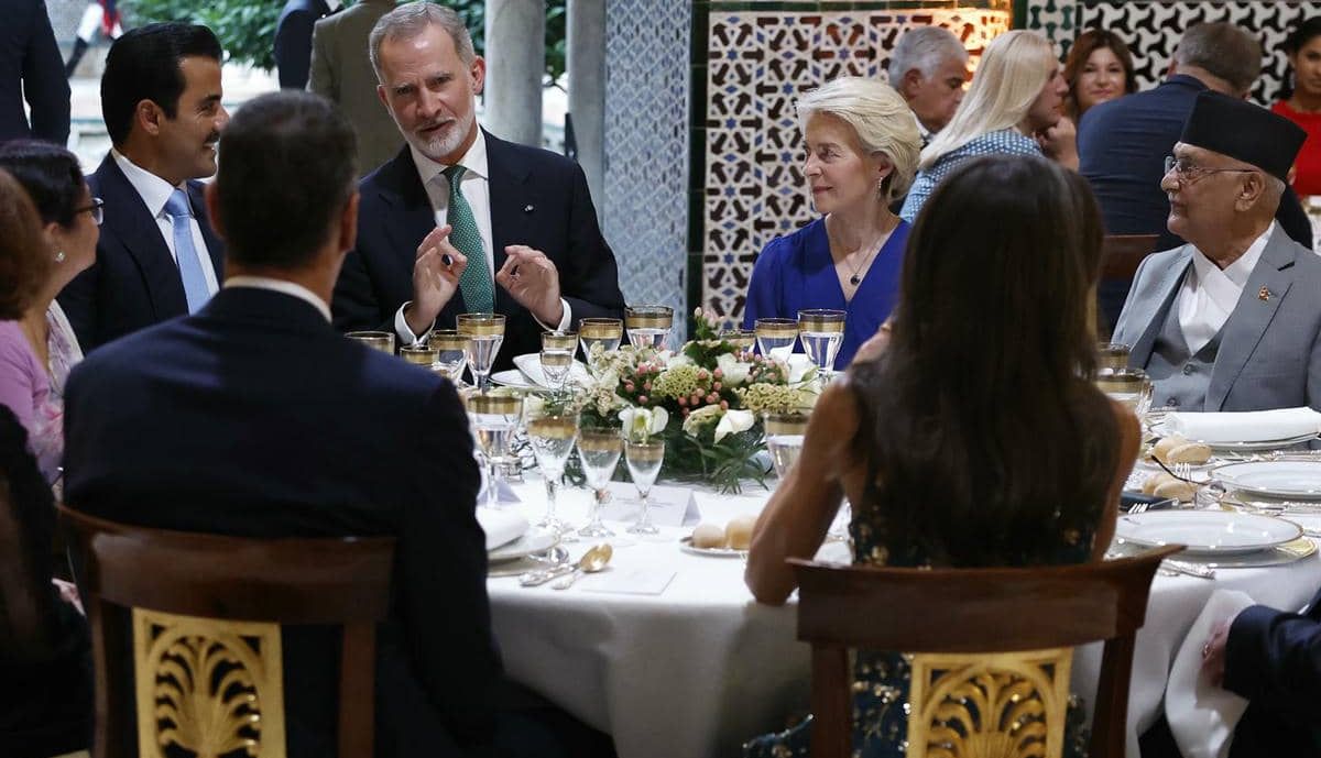 Felipe VI, junto a líderes mundiales en el Real Alcázar de Sevilla.