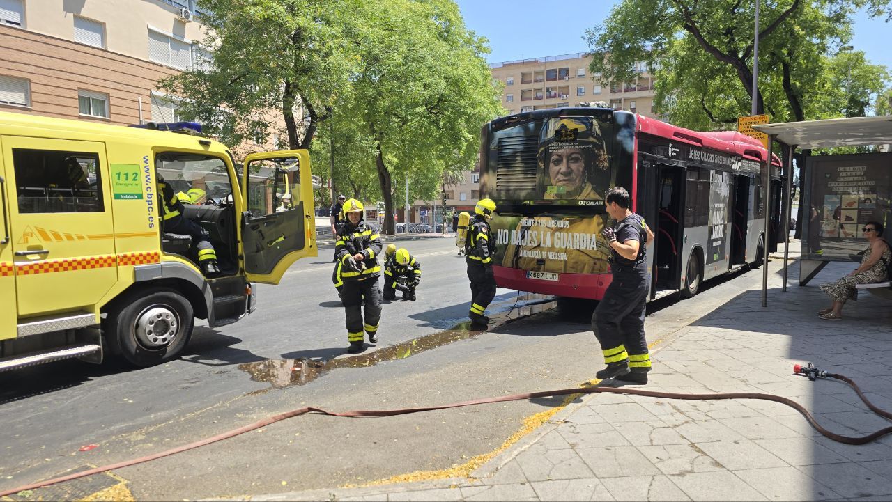 Intervención de los bomberos en Jerez