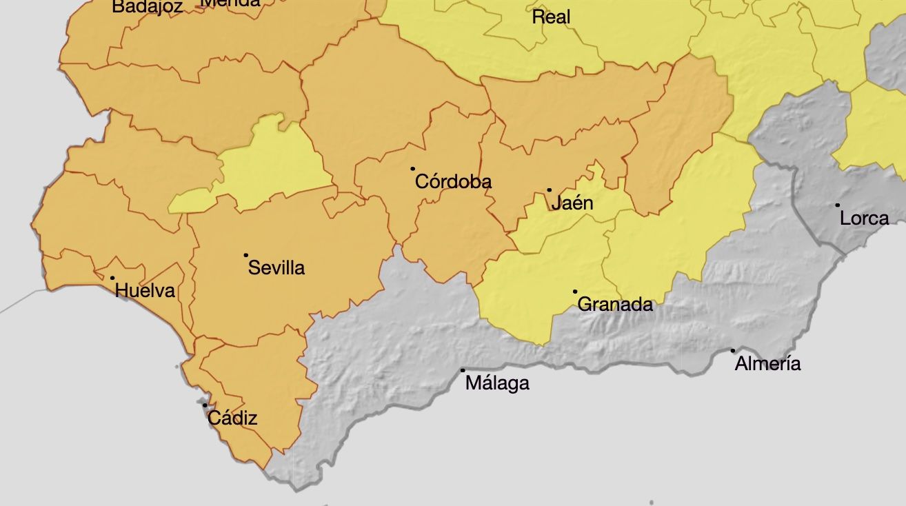 La predicción de la Aemet para este martes, con intesas alertas naranjas.