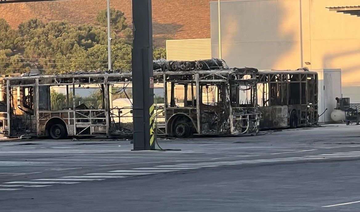 Autobuses de Jerez calcinados. Dos siniestros brutales en apenas 48 horas.