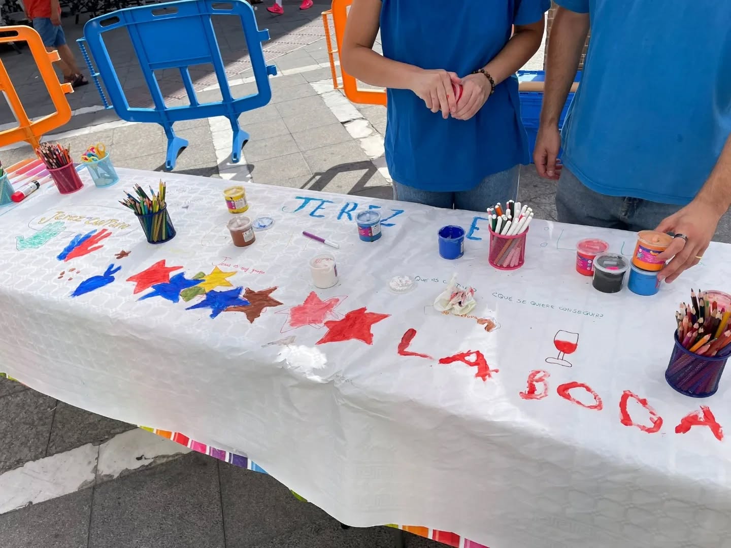 Una actividad infantil en el centro de Jerez.