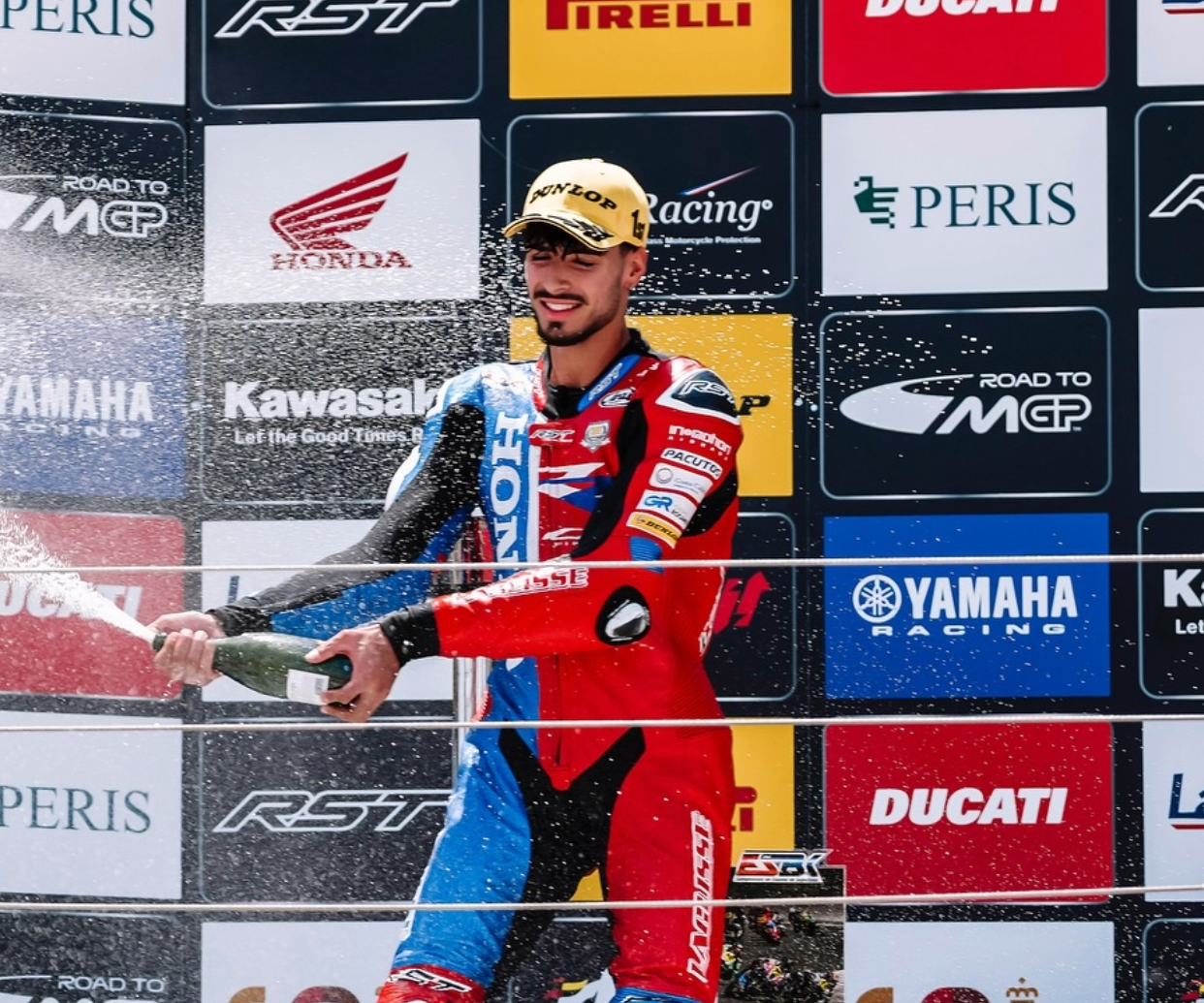 Borja Gómez en una celebración. Borja Gómez en una celebración.