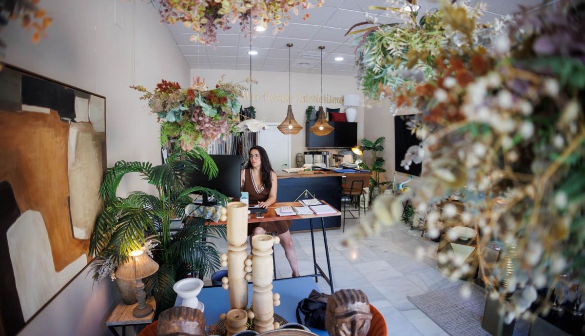 En el estudio de Mar todo está "hecho a medida".