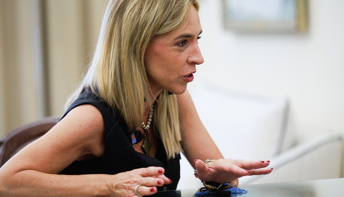 Almudena Martínez, presidenta de la Diputación.