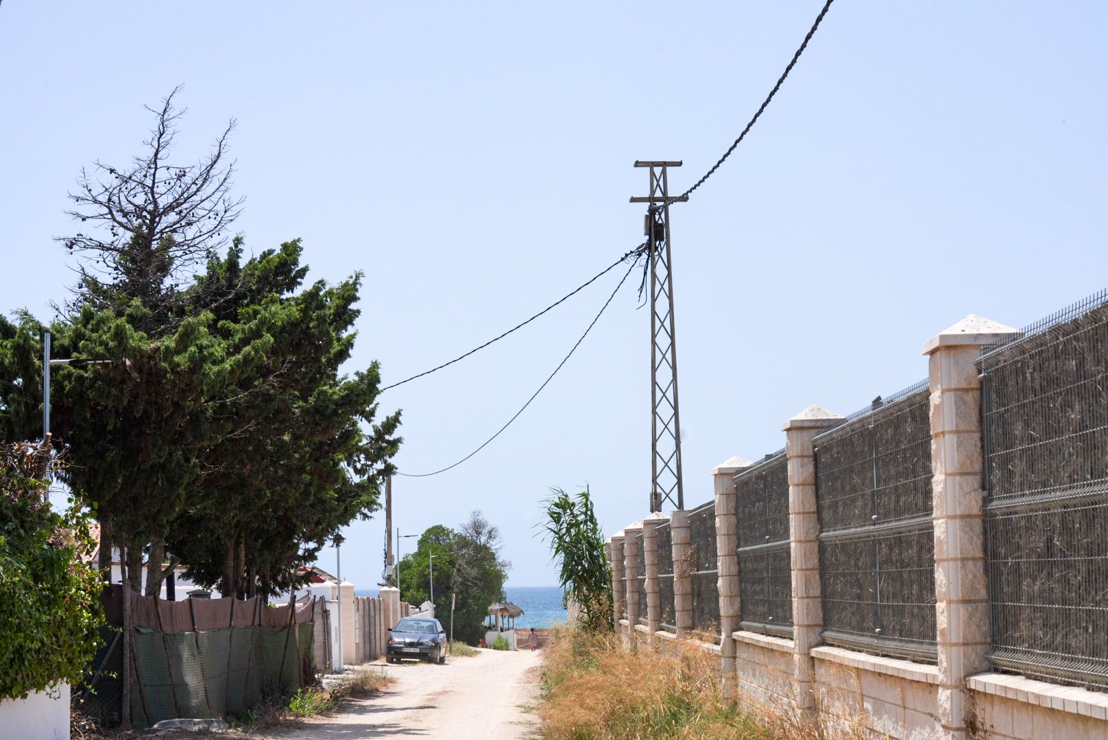 Infraestructura de suministro eléctrico en El Palmar.