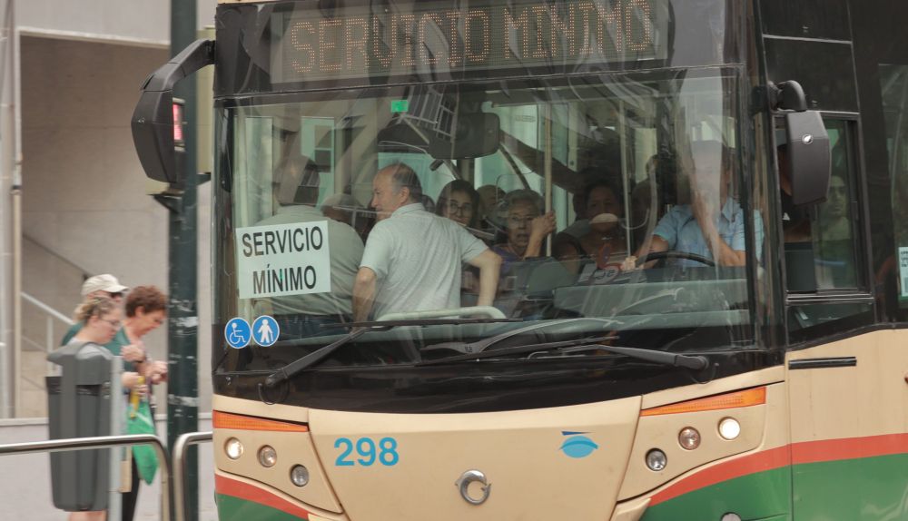 Huelga de autobuses Cádiz