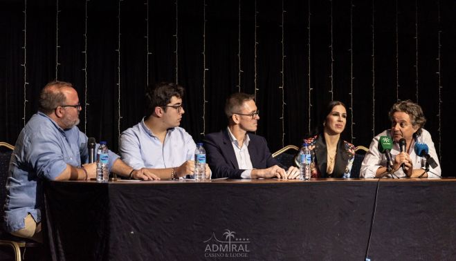 Javier Barón durante la presentación del ciclo flamenco 'Todo al baile' en el Admiral Arena de San Roque.