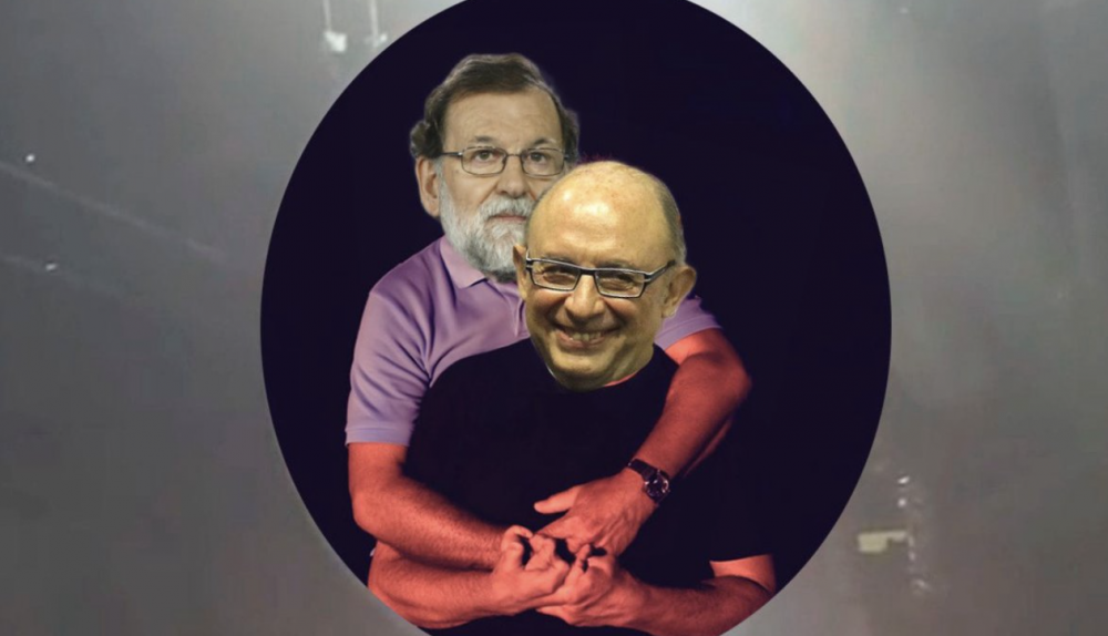 Un montaje en redes de Rajoy con Montoro.