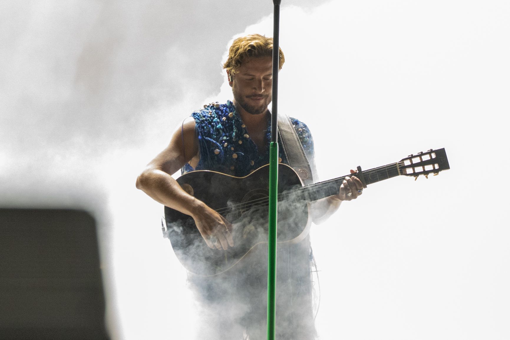 Un momento del concierto de Manuel Carrasco.