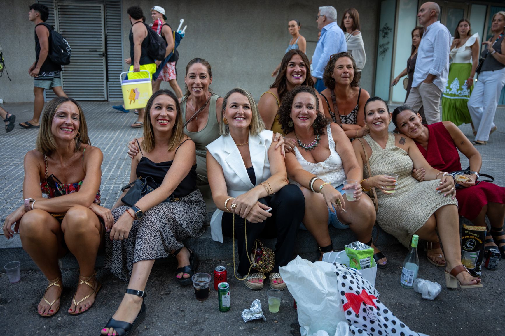 Momentos previos al concierto.