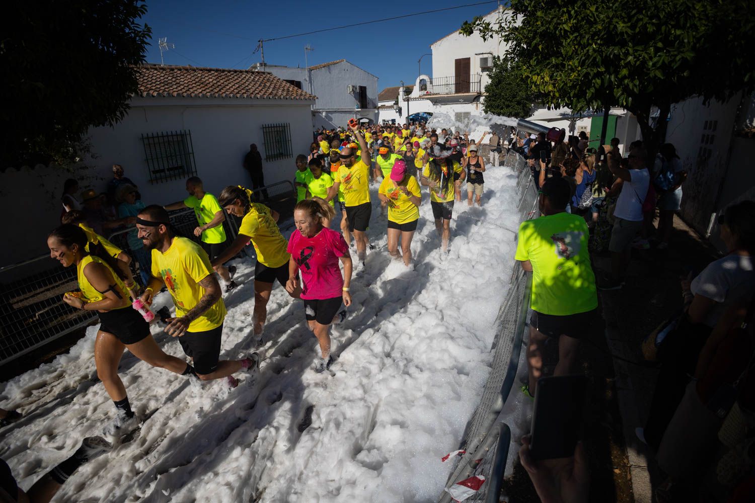 Corriendo entre pompas: una fiesta en movimiento