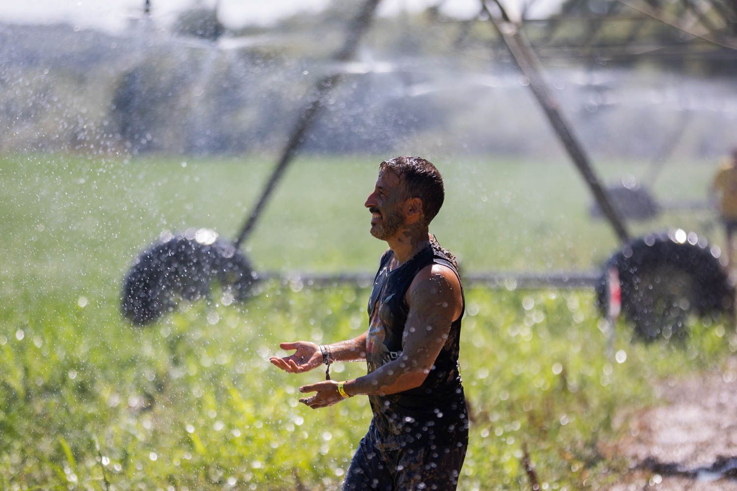 ¡Ducha de para la calor improvisada!