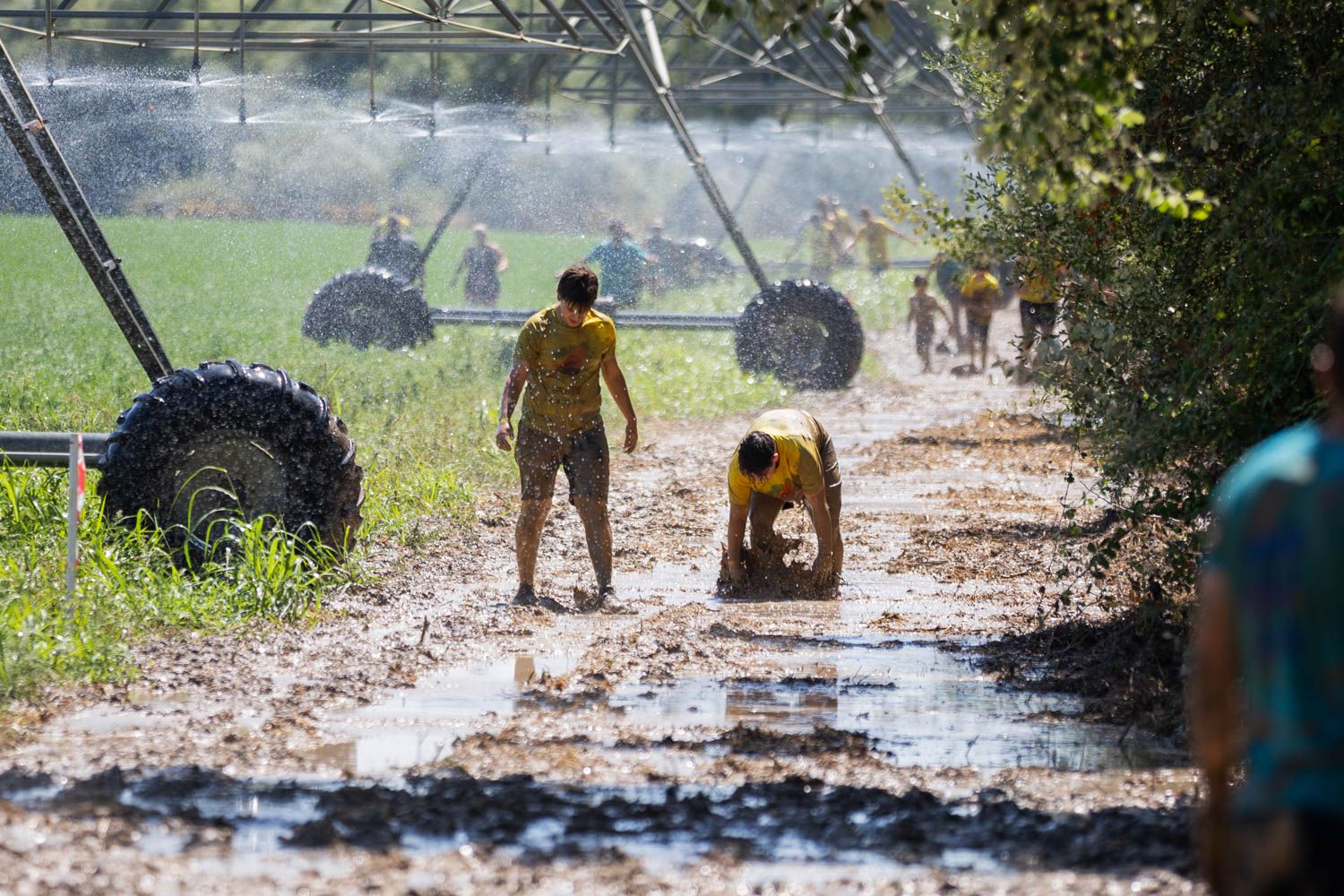Disfrutando del barro