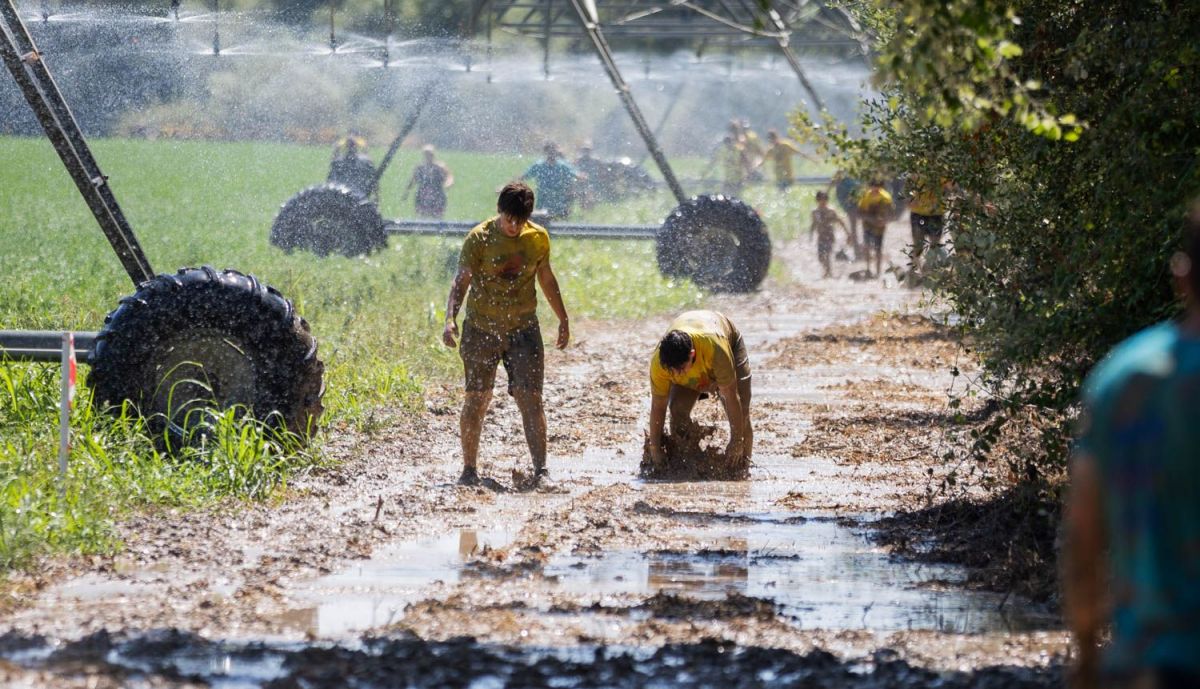 Disfrutando del barro