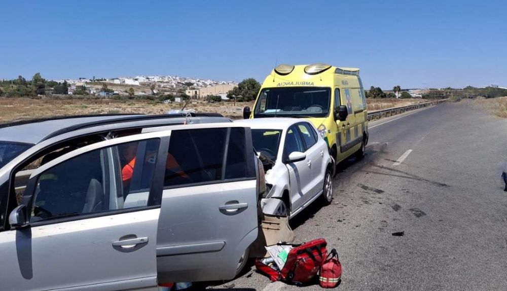 El 061, desplegado en la zona.