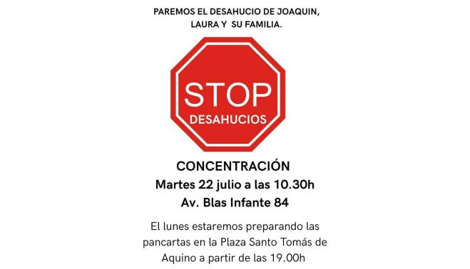 Cartel de la concentración.