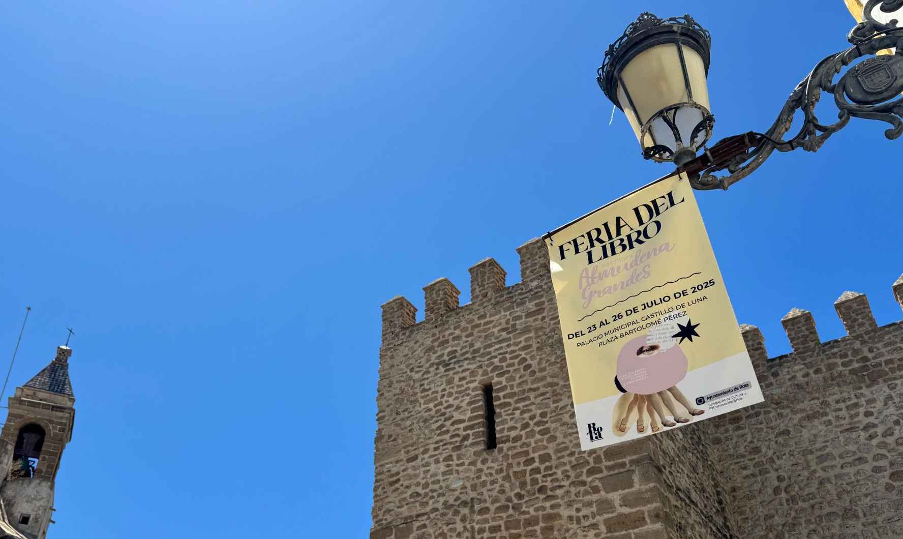Cartel anunciando la Feria del Libro de Rota. Cartel anunciando la Feria del Libro de Rota.