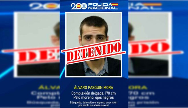 Cartel de búsqueda de Álvaro Pasquín, que ya ha sido detenido.
