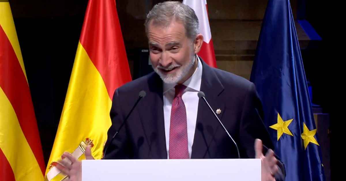 El momento protagonizado por el rey Felipe VI.