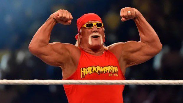 Hulk Hogan, en uno de sus shows en forma de lucha libre. Hulk Hogan, en uno de sus shows en forma de lucha libre.