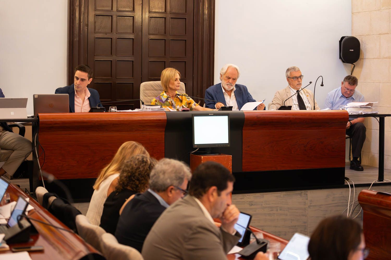 Último pleno municipal en Jerez. Último pleno municipal en Jerez.