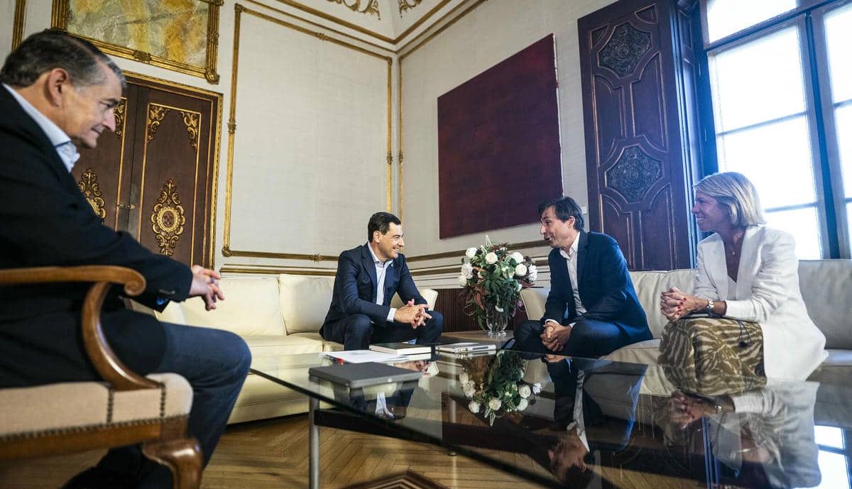 La reunión de Moreno y Sanz con la cúpula de Microsoft.