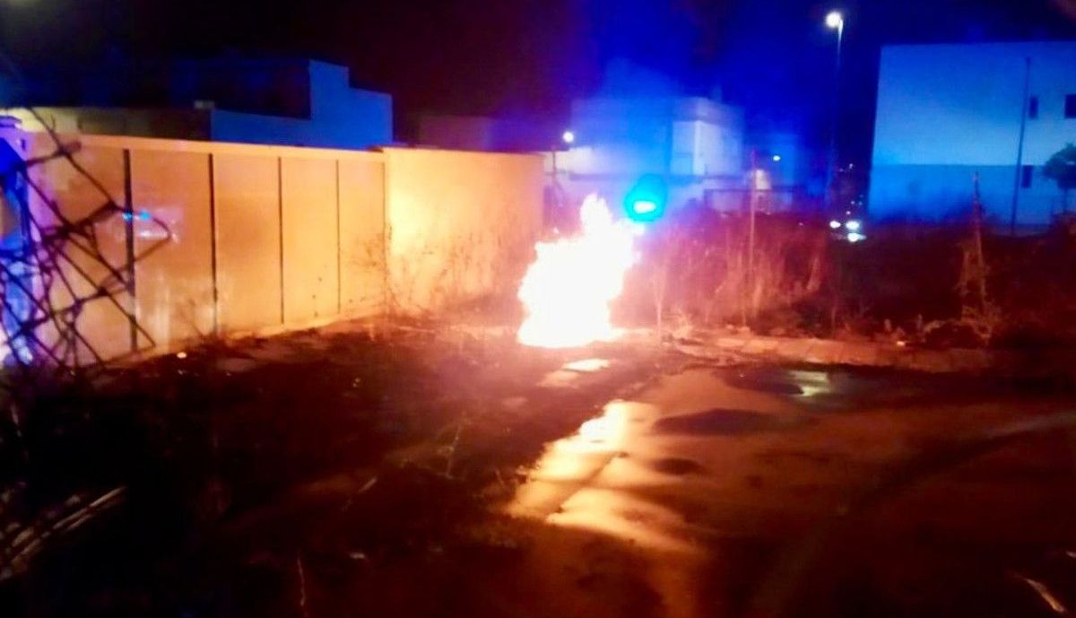 Incendio en Chiclana.