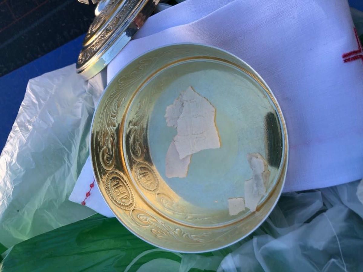 Hostias consagradas, en una imágen de la Diócesis de Jaén, donde se sufrió un sospechoso robo en 2019.