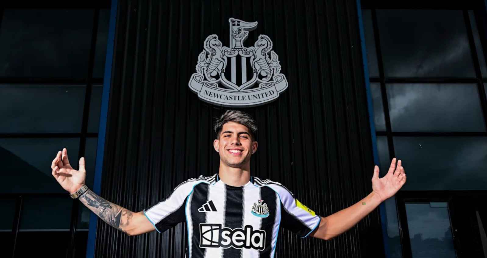 Antoñito Cordero, el día de su llegada al Newcastle.