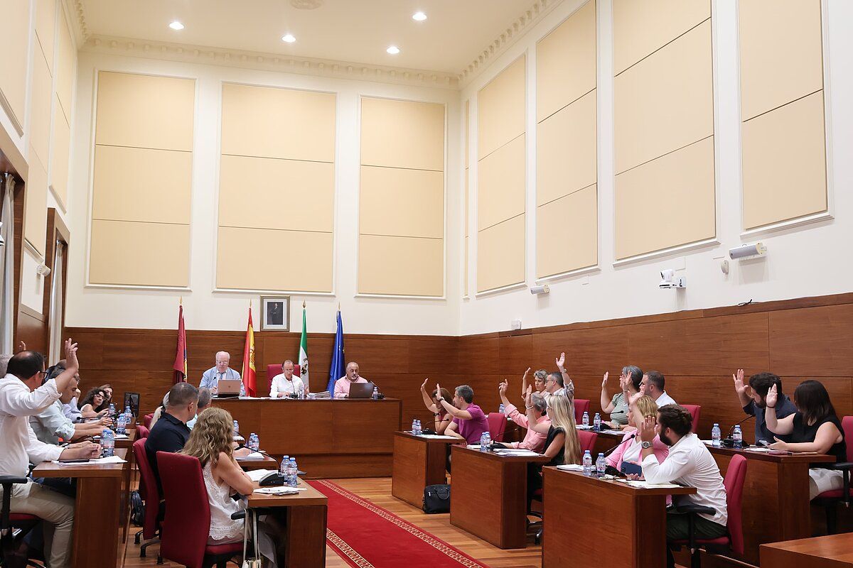 Un momento del Pleno ordinario de julio en Chiclana.