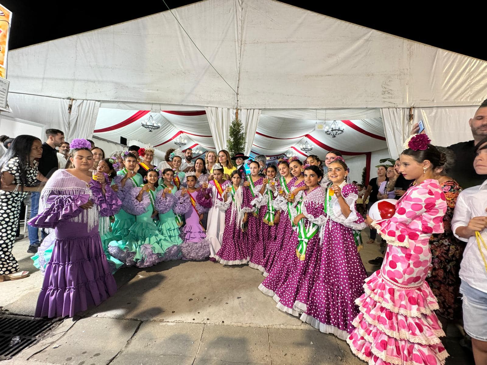 Acto de coronación de reinas en la Feria de San Roque en una edición pasada.