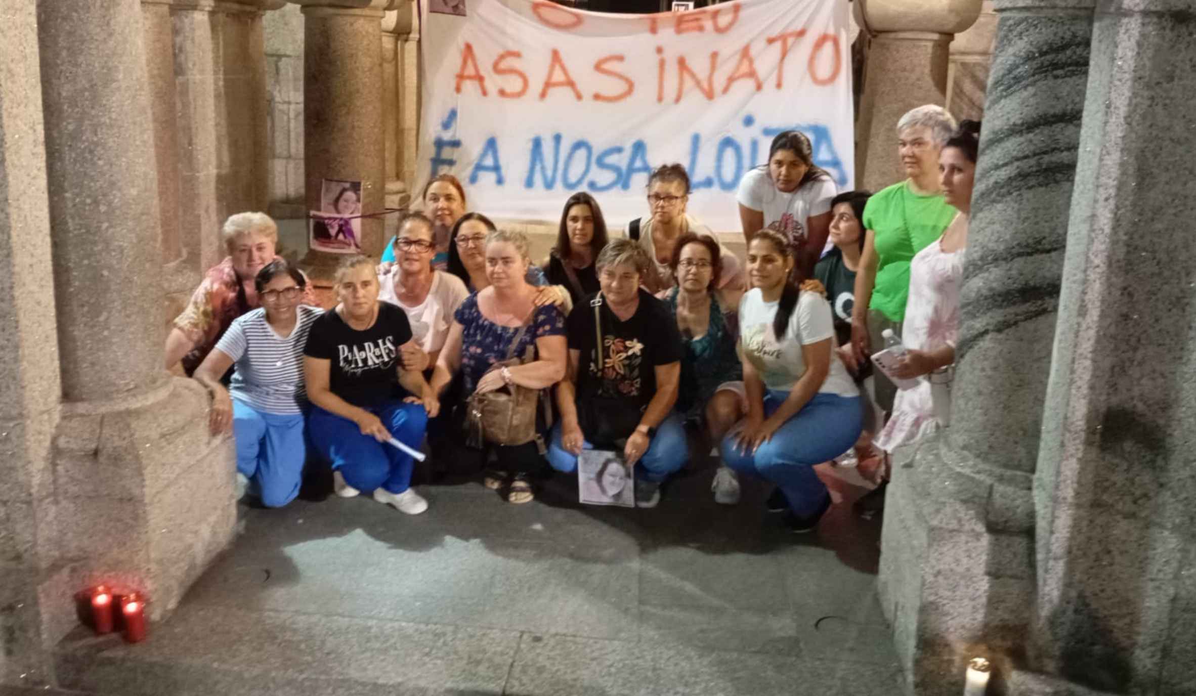 Trabajadora de ayuda a domicilio pidiendo justicia tras el asesinato de Teresa. Trabajadora de ayuda a domicilio pidiendo justicia tras el asesinato de Teresa.