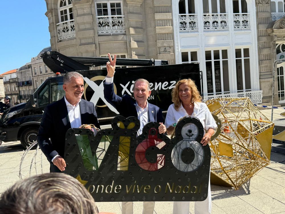 Abel Caballero durante el montaje.