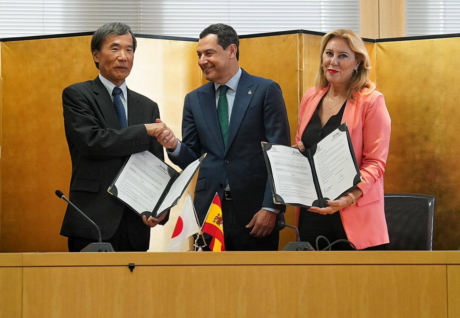 Juanma Moreno, en uno de sus actos institucionales.