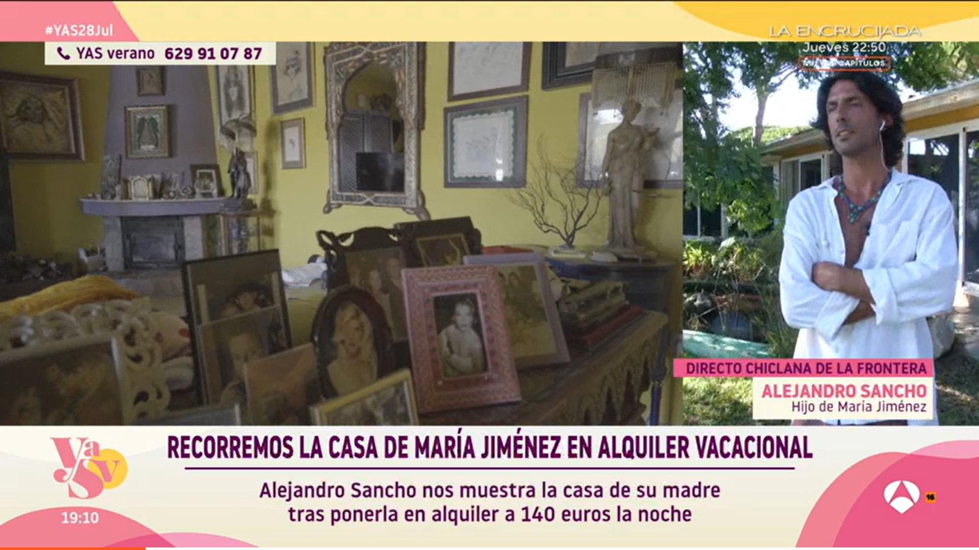 Alquiler de la casa de María Jiménez.