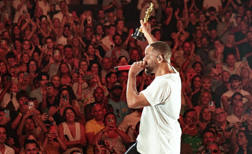 Will Smith pasea su Óscar a Mejor Actor en el Starlite de Marbella.