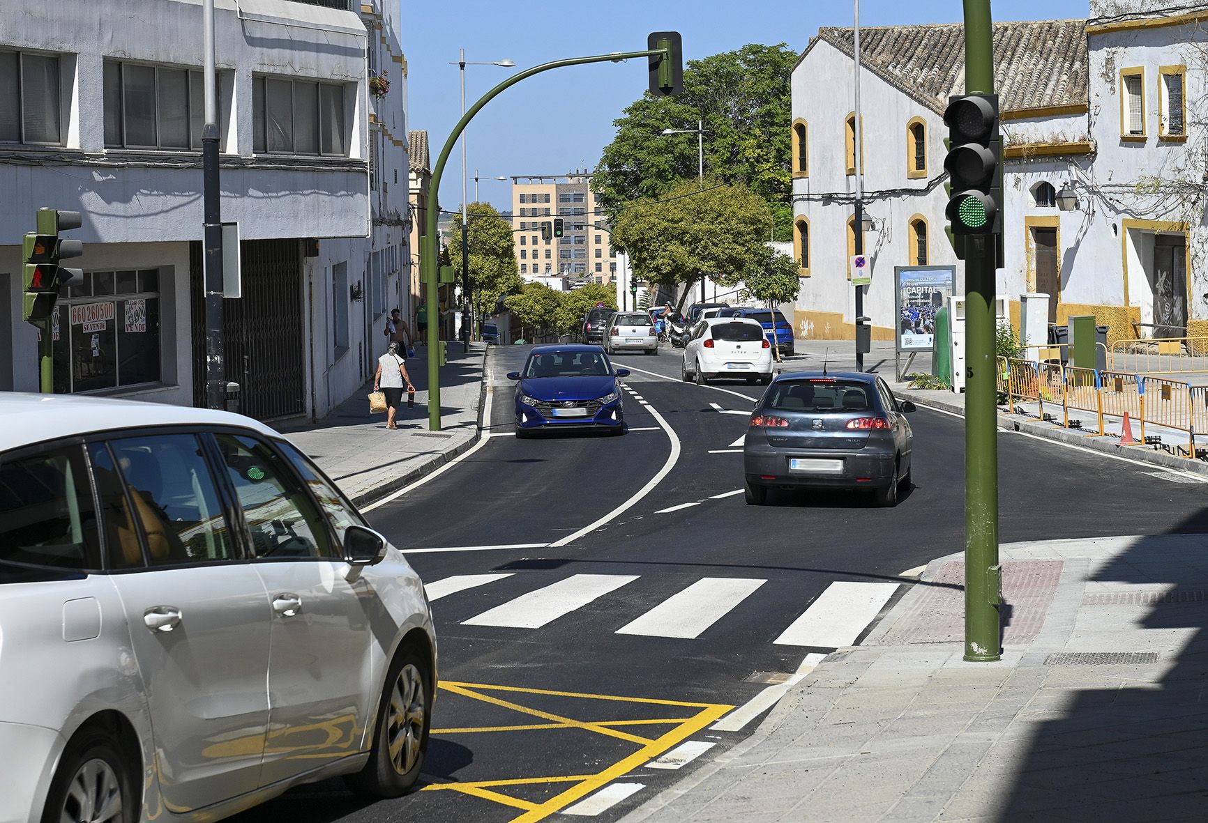 Obras en la ronda Muleros. Obras en la ronda Muleros.